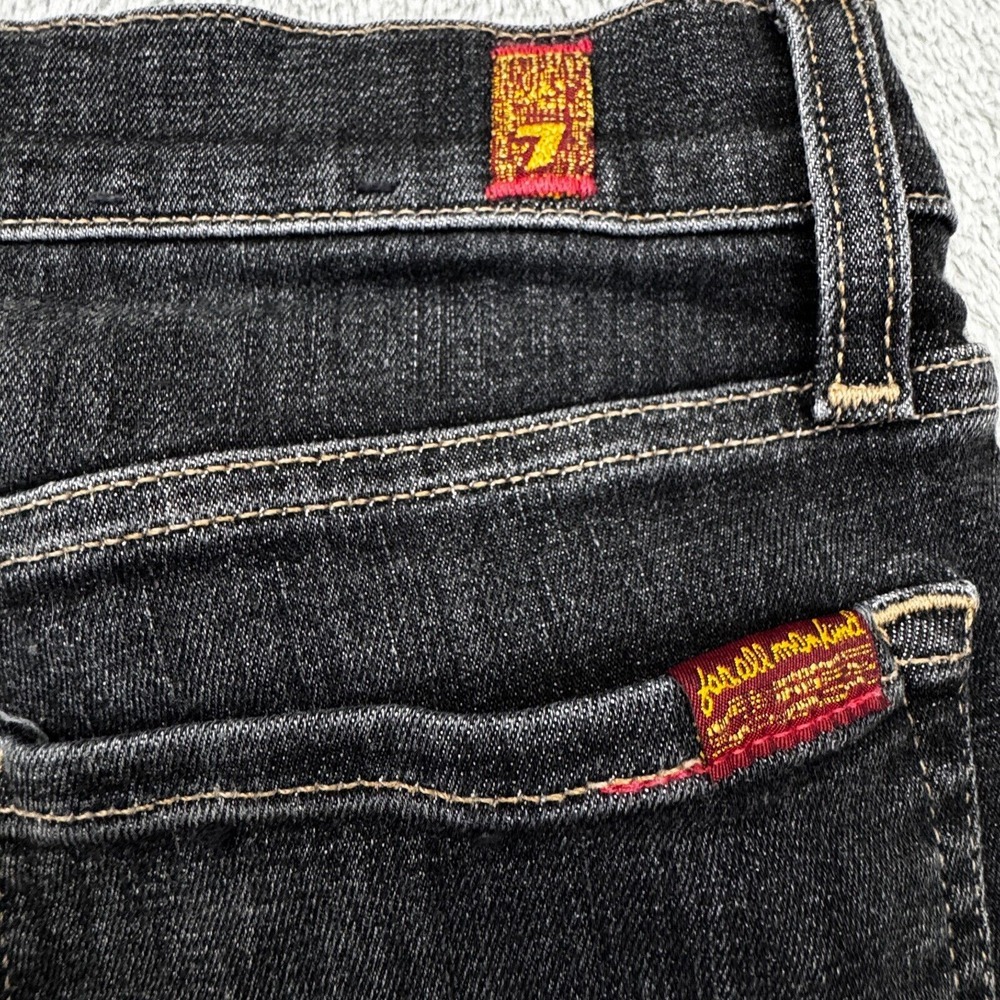 7 For All Mankind Women's Slimmy Shorts Size‎ 33 (Actual 32in. x 14in.) Stretch - Picture 11 of 11